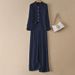 Fashion Set for Women Old Money Style Relaxed Fit Long Sleeved Shirt Wide Leg Pants Two Piece Spring Summer New Arrival_ecoleips.com