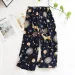 New Summer Cropped Pants 100% Viscose Ladies Shorts Artificial Cotton Loose Casual Large Floral Home Pants Cute Bottoms Woman_ecoleips.com