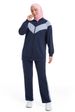 New Muslim Solid Color Sportswear Arab Hui Ethnic Conservative Women's Casual Sweatshirt Two-Piece Set Y021_ecoleips.com