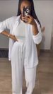 Women's Style Long Sleeved Shirt And Trousers Set Wrinkled Collar Cardigan Clothing_ecoleips.com