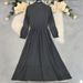 European And American Autumn New Women's Retro Western Style Long Sleeve Cotton-Linen Dress_ecoleips.com