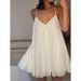 "Women's Casual Suspender Dress -Street Style Loose Fit, Breathable Polyester, Solid Black/White, XS-L"_ecoleips.com