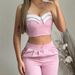 "Women's Color Block Casual Suit Set – Stylish Office & Weekend Matching Outfit" Versatile Styling_ecoleips.com