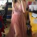 Women's Clothing New Mesh Splicing Dress Deep V Neck Sexy Dress Wedding Dress Evening Dress_ecoleips.com