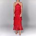 Women's Clothing Fashion Halter Neck Tassel Backless Slit Dress Women's Clothing Backless Slit Dress Women's Fashion Dress_ecoleips.com