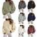 Oversized Crewneck Sweater – Trendy Streetwear Knit Top For Women (10 Colors, S-XL, Soft Acrylic-Polyester Blend, Relaxed Fit)_ecoleips.com