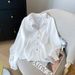 Women's Clothing Early Autumn New Suit Collar Temperament Heavy Embroidery Long Sleeved Chiffon Shirt Women's Tops_ecoleips.com