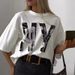 Women's Clothing 200% Pure Cotton Short Sleeve T-Shirt Flattering Print Trendy Design Casual Versatile For Couples_ecoleips.com