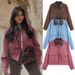 Women's Retro Corduroy Jacket Loose Casual Stand Collar Zipper Coat European American Style for Spring Autumn_ecoleips.com
