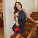 Elegant Floral Print Backless Bodycon Dress For Women, Sexy Satin Midi Dress With Waist Definition For Spring Party & Evening Wear_ecoleips.com