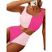 Women's Clothing High-Waisted Bikini Confidence Set – Sexy Two-Piece Swimsuit With Solid Colors (S-XL, 4 Colors)_ecoleips.com