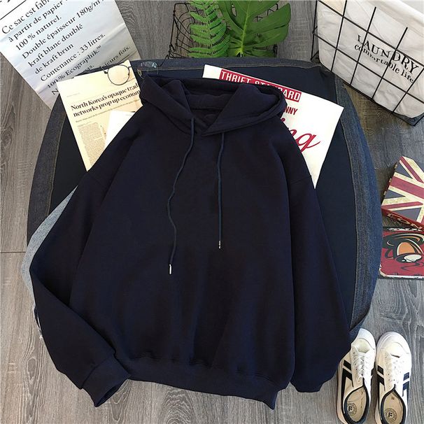 Women's Fleece-Lined Hooded Sweatshirt - Thickened Winter Pullover With Cozy Sherpa Interior, Casual Long-Sleeve Hoodie (M-2XL)_ecoleips.com