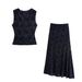 New Women's Fashion Flocked Silk Mesh Backless Top And Skirt Set30671343152530_ecoleips.com