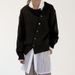 K New Oblique Button Irregular Design Lazy Style Cardigan Round Neck Knitted Coat For Women. No Innerwear Or Other Accessories_ecoleips.com