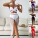 Aria Basics 2025 European And American Solid Color Sexy Mesh Three-piece Swimsuit For Women, Bikini Beach Swimwear Skirt Style_ecoleips.com