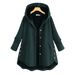 "Oversized Hooded Jacket – Asymmetrical Single-Breasted Coat In Solid Colors, Lightweight Rayon For Spring & Fall"_ecoleips.com
