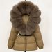Winter New Down Jacket Women's Medium Length Waist Thickened Large Fur Collar Hooded Fashionable Warm Coat Fox Fur_ecoleips.com