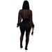 Y2671 Sheer Mesh Printed Shirt & Pants Set – Sexy Lingerie-Inspired Outfit | Long Sleeve & High Waist (S-XXL)_ecoleips.com