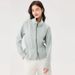 Aria Basics Women's Top, Sof And Hollow Lenzing Modal, New Auumn/Winer Syle, Wais-Cinching, Shor, Turn-Down Collar, Zipper_ecoleips.com