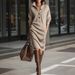 Women's Relaxed Style Long Sweater Dress Over The Knee Knitted Long Dress For Tall Women Solid Color Loose Fit Autumn Winter_ecoleips.com