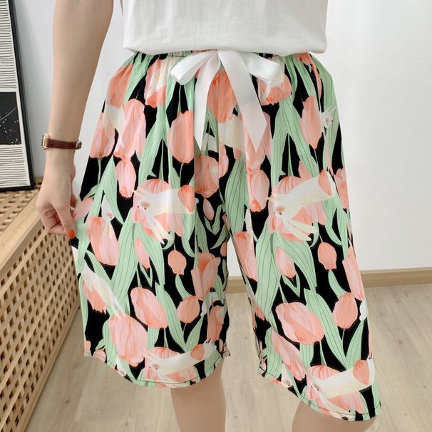 2026 New Women Sleep Shorts Pants Thin Loose Pajamas Home Beach Bottoms Lounge Wear Sleepwear Large Size Pijama Mujer Clothes_ecoleips.com