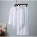 A Loose, Elastic, Wrinkled Long-Sleeved Shirt And Wide-Leg Pants Casual Set For Women In Autumn And Winter_ecoleips.com