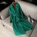 Women's Clothing 2024 Fashion Double Faced Woolen Coat Women's Slim Mid Length 2024 Autumn And Winter New Style_ecoleips.com