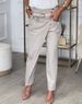 Women's Clothing Autumn New Leisure Solid Color Irregular Slim Casual Pants Women_ecoleips.com