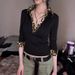 Women's Slim Fit V Neck Long Sleeve T-Shirt Leopard Print Patchwork Versatile Base Layer Top For Autumn Winter_ecoleips.com