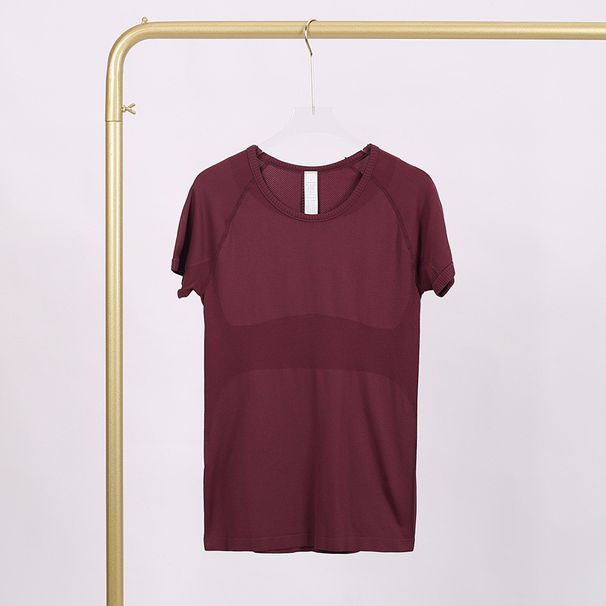 Luoluomu3.0 Short-Sleeve Sports Yoga T-Shirt, Quick-Dry, Round Neck, Slim Fit Top Women For Yoga, Running, And Fitness_ecoleips.com