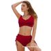 Aria Basics Cross-border In-stock European American Swimwear For And , Solid Color Two-piece Bikini Set_ecoleips.com