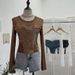 Women's Clothing Girl Design Mesh Splicing Denim Top Long Sleeved Bottoming Shirt Slim Short Niche T Shirt_ecoleips.com
