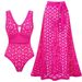 Women's Sexy Solid Color One Piece Swimsuit Laser Cut Design For Vacation And Summer_ecoleips.com