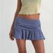 Mini Skirt for Women Sexy Bodycon Low Waisted Ruffled Short Fashionable Versatile Spring/Summer European American Style_ecoleips.com
