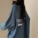 Korean Style Long Sleeved T Shirt for Women 100% Combed Cotton plus Size Relaxed Fit Japanese Style Top for Autumn 2024_ecoleips.com