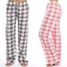 Women's Clothing Classic Plaid Home Casual Trousers Home Loose Women's Trousers_ecoleips.com