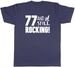 Women's T-Shirts 77 And Still Rocking Funny Birthday Mens Unisex T-Shirt Tee_ecoleips.com