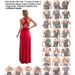 Sexy Women Multiway Wrap Convertible Boho Maxi Club Red Bandage Long Dress Party Bridesmaid Infinity Robe Longue Femme_ecoleips.com