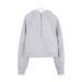 Women's Clothing Embroidered Hoodie Half Zip Loose Fit Fleece Lined Jacket Warm Top For Sports Yoga_ecoleips.com