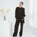 Voya Women's Clothing Türkiye Autumn Winter Knitting Suit Solid Multicolor Two-piece Set Without Headband_ecoleips.com
