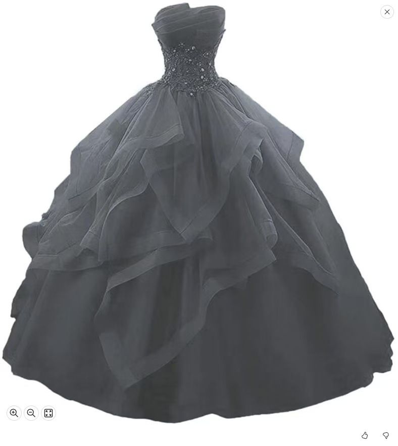 Plus Size Strapless Evening Gown Korean Style Puffy Skirt Floor Length Slim Fit Maternity Wedding Dress For Photo Studio_ecoleips.com