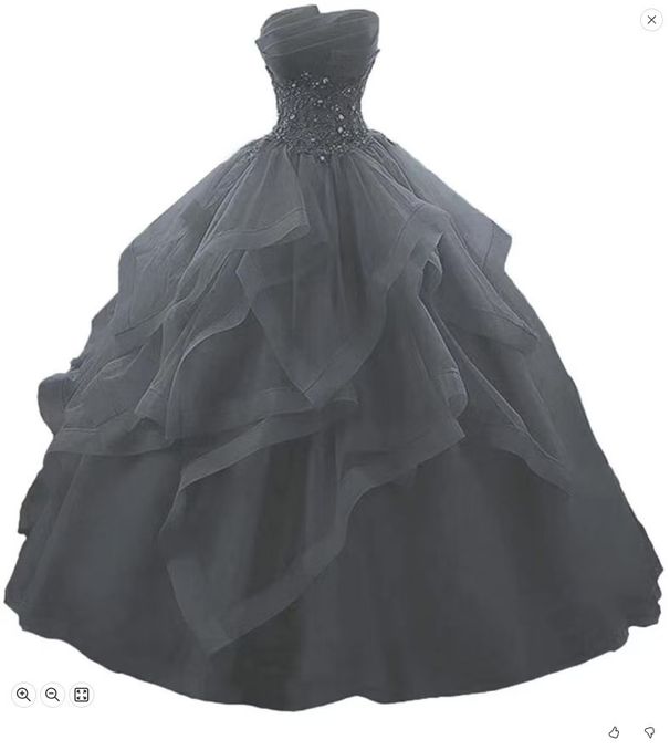Plus Size Strapless Evening Gown Korean Style Puffy Skirt Floor Length Slim Fit Maternity Wedding Dress For Photo Studio_ecoleips.com