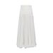Elegant High-Waist Flowy Maxi Skirt With Ruffle Hem – Versatile & Slimming A-Line Skirt For Women, Black/White_ecoleips.com
