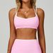 Women's Color Blocked Sports Bra Quick Drying Cross Back Fitness Vest Nude Feel Tight Fitting For Running And Fitness 9238_ecoleips.com
