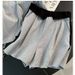 Women's Clothing New Summer Fashion Age Reducing Simple Contrast Color Short Sleeved T Shirt High Waist Shorts Casual Two Piece Suit_ecoleips.com