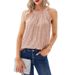 2023 Summer New European And American Style Cross-Border Solid Color Halter Neck Women's Feel Slightly Stretchy_ecoleips.com