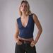 2025 Summer New Deep V-Neck Pleated Sleeveless Tank Top With Sweet And Spicy Design For Layering Or Wearing Alone_ecoleips.com
