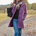 Women's Wool Blend Trench Coat – Mid-Length Autumn Winter Coat, Slim Fit With Stand Collar, Elegant & Warm_ecoleips.com