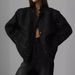 Women's Clothing Oversized Casual Street Jacket – Trendy Black & Gold Lightweight Coat_ecoleips.com