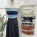 Sweet Cool Hot Girl Ultra-Short Navel-Revealing Sleeveless With Mesh Pleats And Tie-Dye Design, Tight-Fitting Tube Top_ecoleips.com